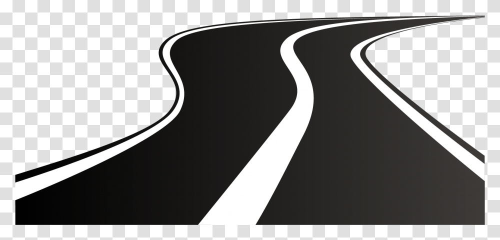 Road Highway Clip Art Road White And Black, Leisure Activities, Label, Musical Instrument Transparent Png