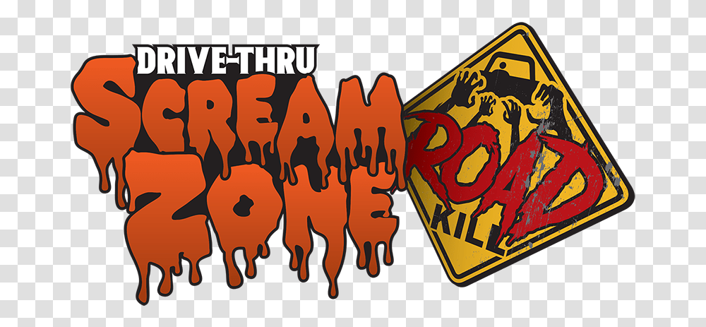 Road Kill Del Mar Scream Zone, Text, Symbol, Logo, Trademark Transparent Png