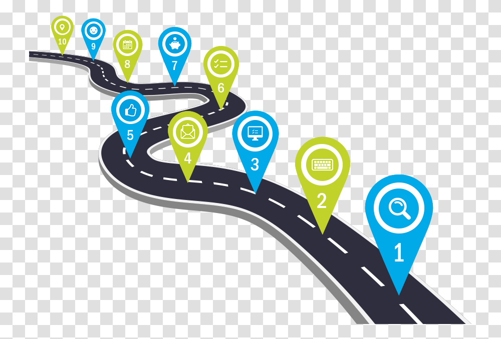 Road Map Images, Light, Neon Transparent Png