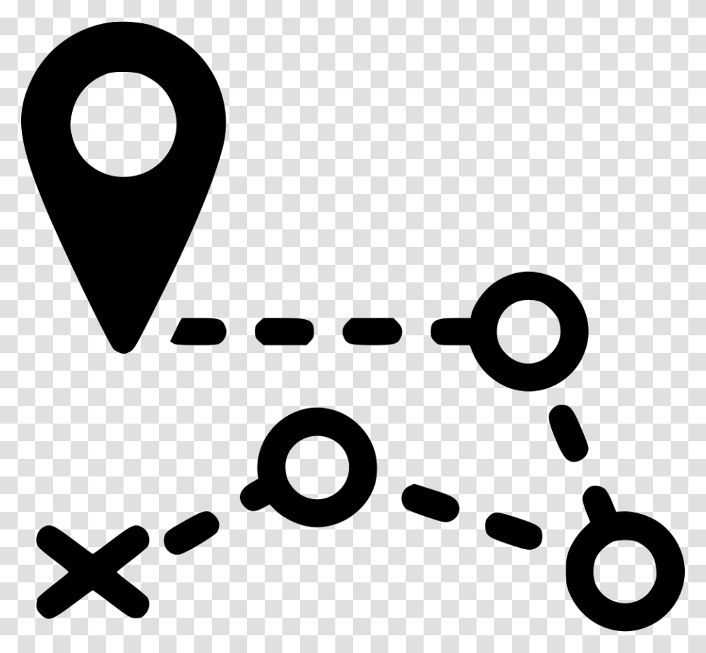 Road Pin Route Gps Destination Distance Map Icon Free, Stencil, Alphabet Transparent Png