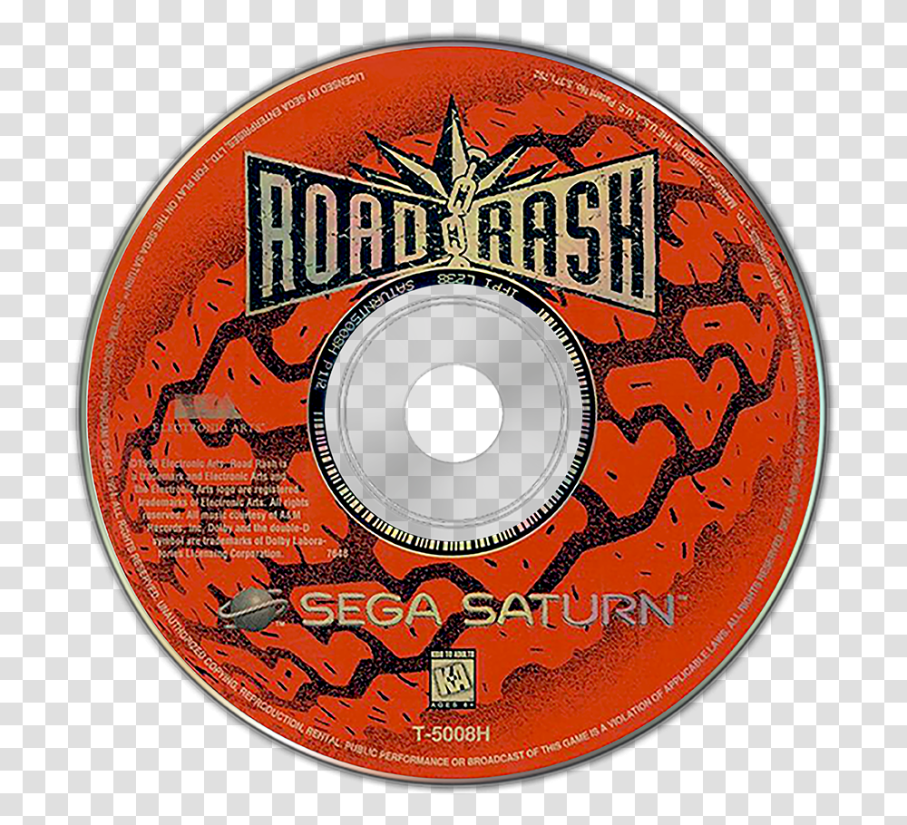 Road Rash Sega Saturn Disc, Disk, Dvd Transparent Png