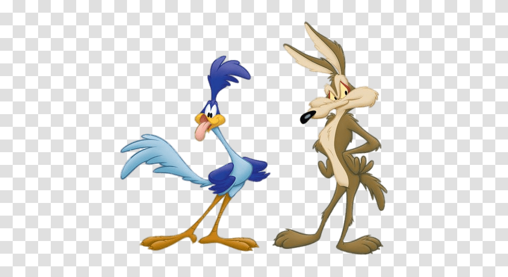 Road Runner And Wile E Coyote, Animal, Bird, Waterfowl Transparent Png