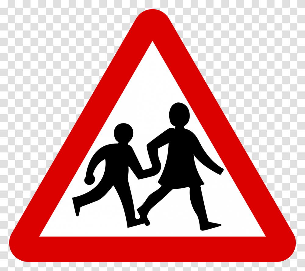 Road Sign For School, Person, Human, Stopsign Transparent Png