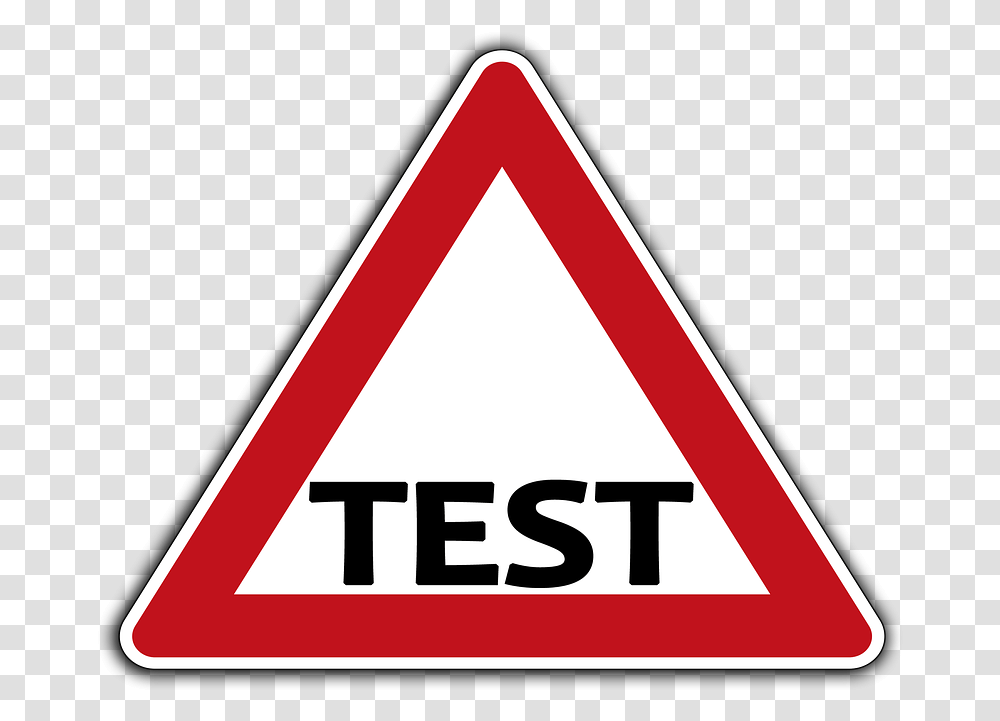 Road Sign Right Of Way Test Aptitude Test Testing Parody Road Signs, Stopsign Transparent Png