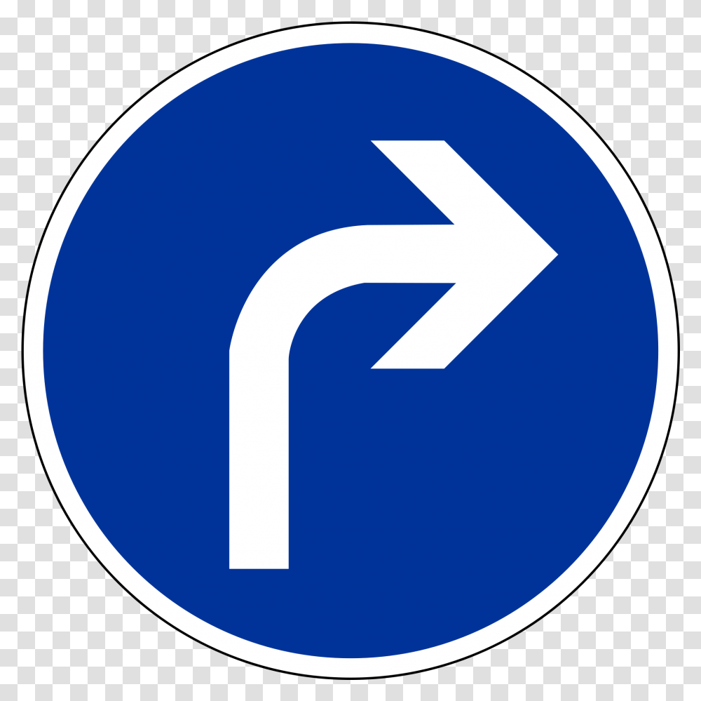 Road Sign With The Arrow Pointing To Right Parking, Number, Symbol, Text, Metropolis Transparent Png