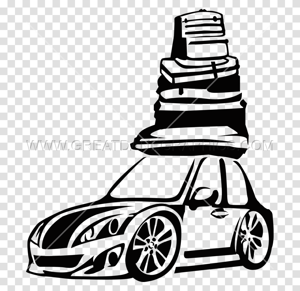 Road Trip Production Ready Artwork For T Shirt Printing, Lawn Mower, Tool Transparent Png