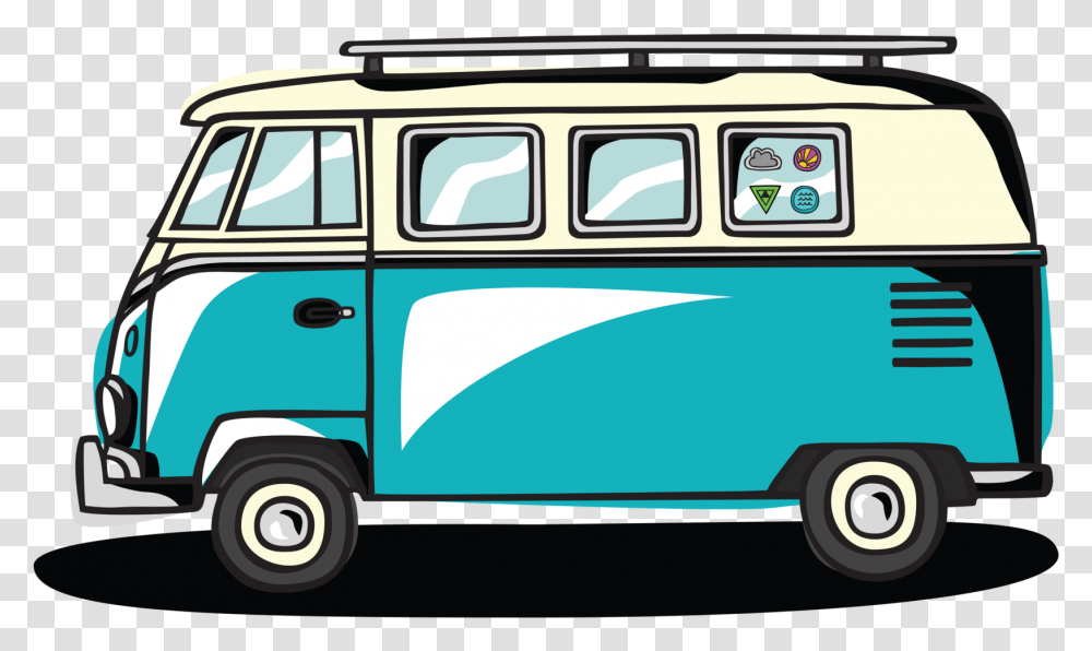 Road Trip Van Cartoon, Minibus, Vehicle, Transportation, Caravan Transparent Png