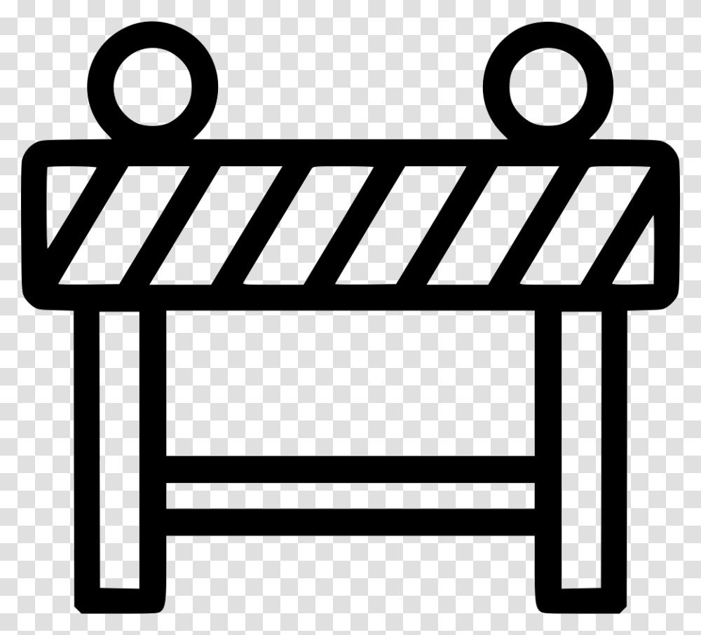 Roadblock Icon Free Download, Furniture, Bench, Fence Transparent Png