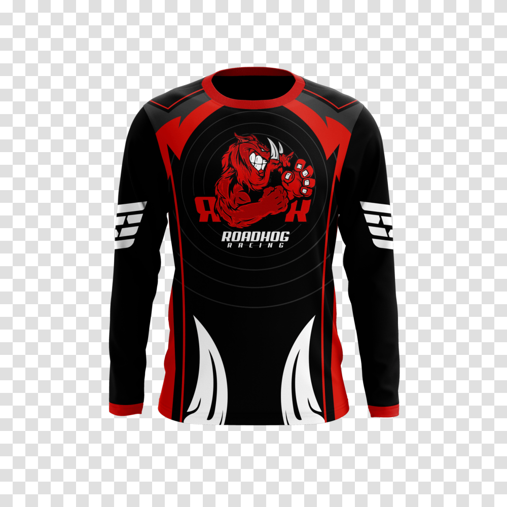 Roadhog Long Sleeve Jersey Dashthreadsco, Apparel, Hoodie, Sweatshirt Transparent Png