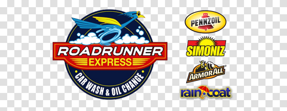 Roadrunner Express Road Runner Car Wash Logo, Symbol, Word, Text, Flyer Transparent Png