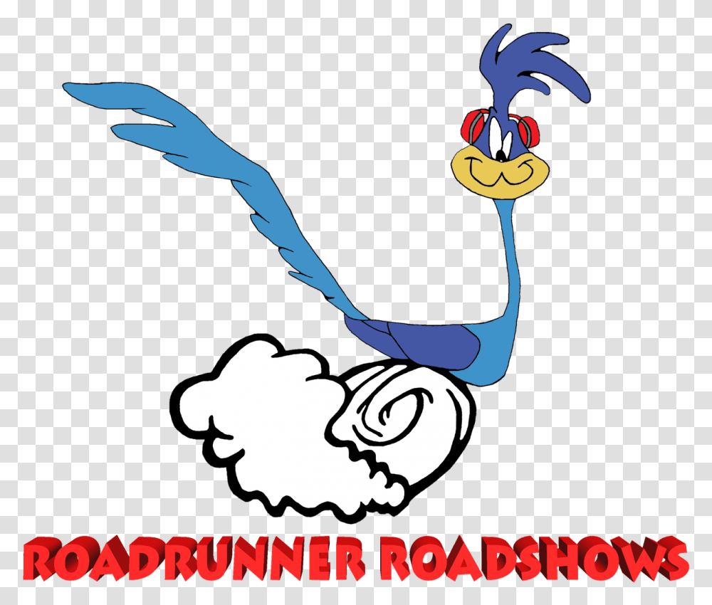 Roadrunner Roadshows Logo Mobile Dj Disco Karaoke Cartoon, Animal, Bird, Poster, Advertisement Transparent Png