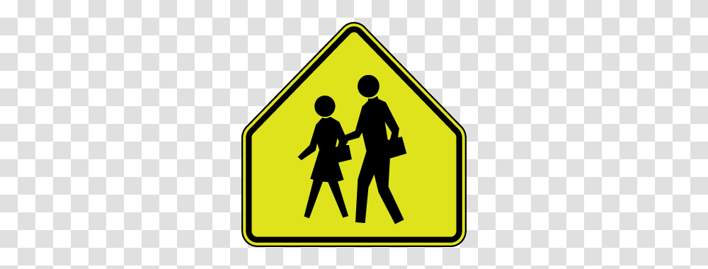 Roadway Clipart Crosswalk, Person, Human, Road Sign Transparent Png