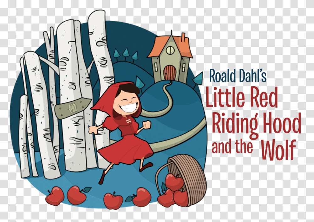 Roald Dahl S Little Red Riding Hood Skipping To Grandmother, Person, Blonde, Girl, Female Transparent Png