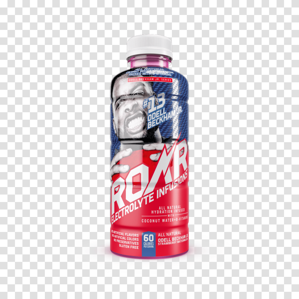 Roar Performance Odell Beckham Jr X, Soda, Beverage, Drink, Bottle Transparent Png