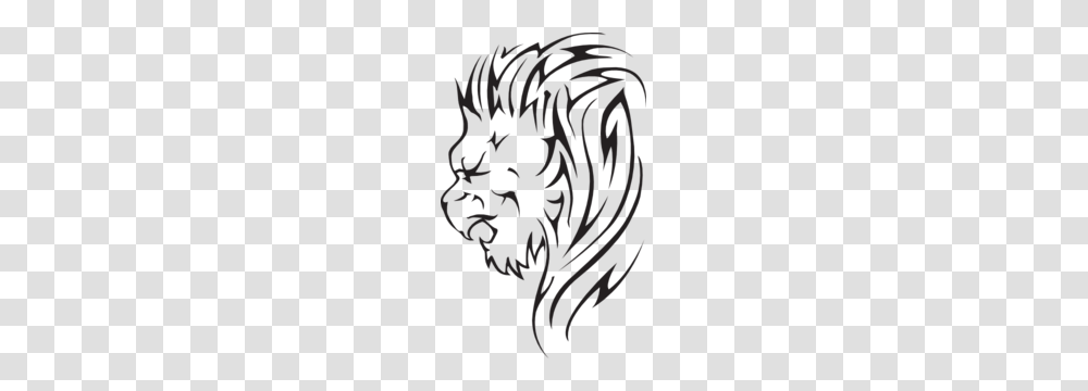 Roaring Lion Clip Art Black And White Excellent Lion Head Black, Floral Design, Pattern, Zebra Transparent Png