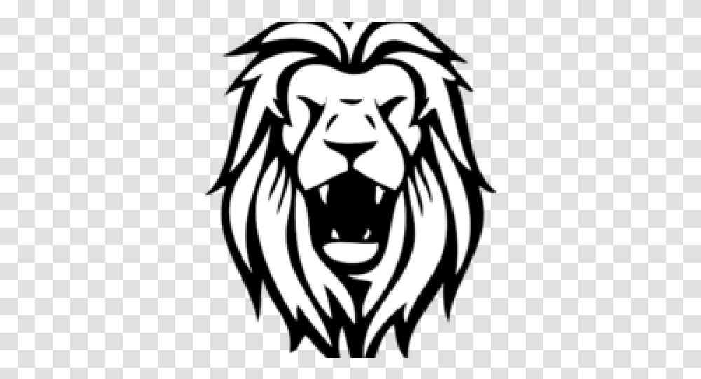 Roaring Lion Clipart Roaring Lion Head Logos, Stencil, Person, Human Transparent Png
