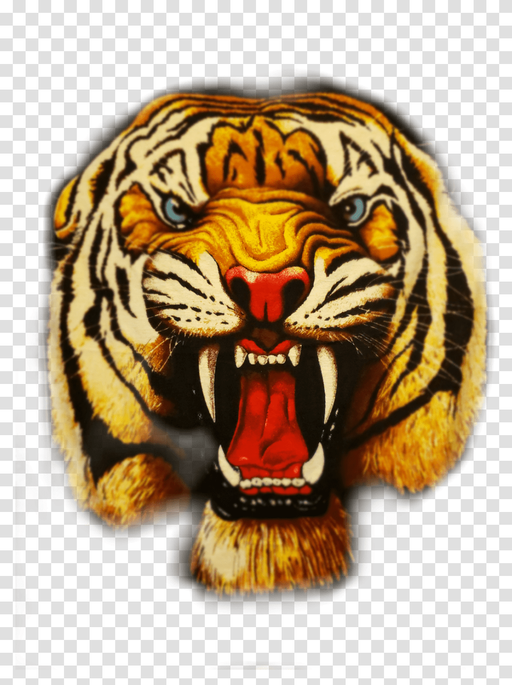 Roaring Tiger Clipart Roaring Tiger, Wildlife, Mammal, Animal, Ornament Transparent Png