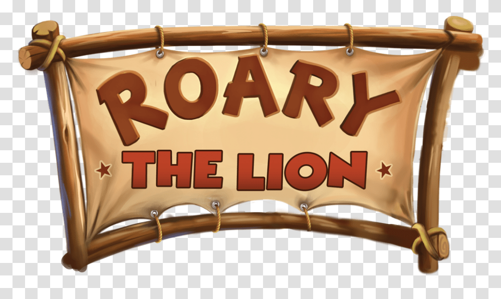 Roary The Lion Logo Banner, Plant, Scroll, Curtain Transparent Png