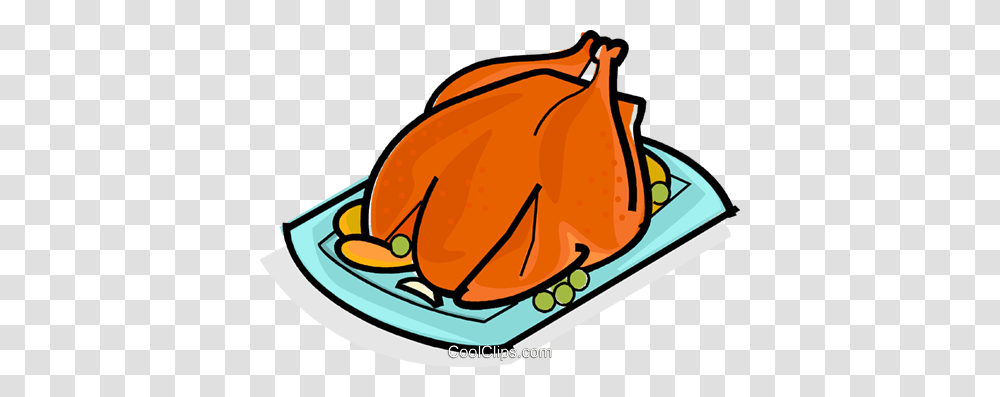 Roast Chicken Royalty Free Vector Clip Art Illustration, Meal, Food, Helmet Transparent Png