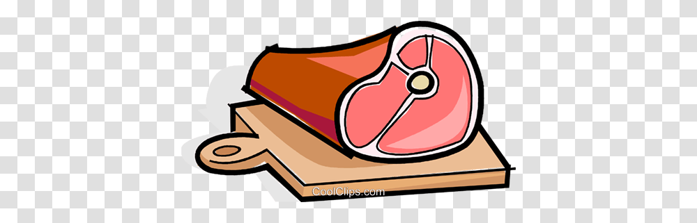 Roast On A Cutting Board Royalty Free Vector Clip Art Illustration, Pork, Food, Ham Transparent Png