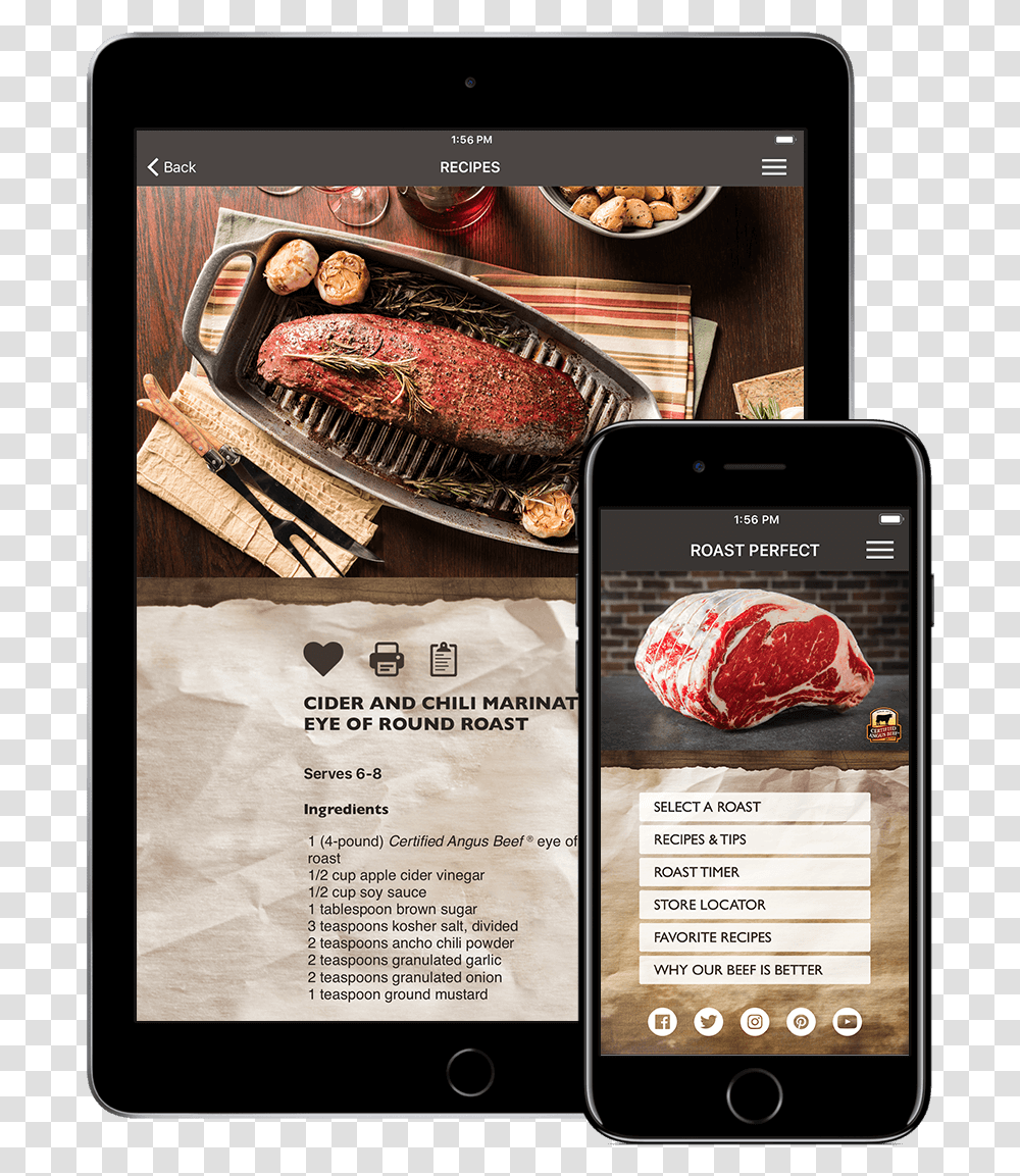 Roast Perfect App, Advertisement, Poster, Flyer Transparent Png