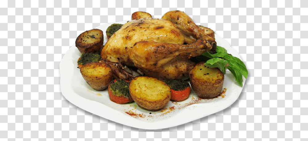 Roasted Chicken, Dinner, Food, Supper, Meal Transparent Png
