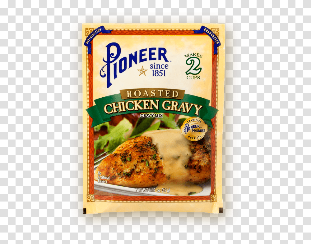 Roasted Chicken Gravy Pioneer Packaging Gravy Mix, Plant, Food, Dish, Meal Transparent Png