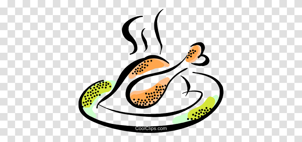 Roasted Chicken Royalty Free Vector Clip Art Illustration, Snake, Animal, Plant, Outdoors Transparent Png