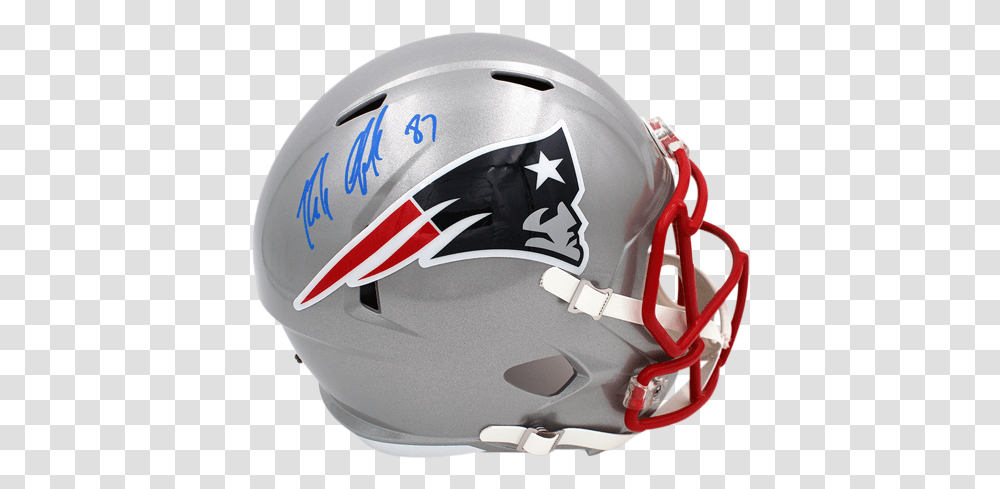 Rob Gronkowski Autographed New England New England Patriots, Clothing, Apparel, Helmet, Crash Helmet Transparent Png