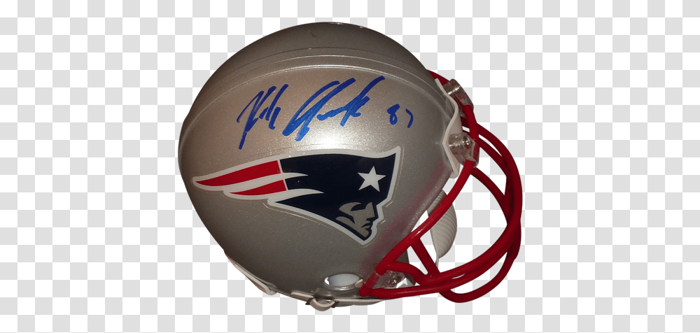 Rob Gronkowski Autographed New England New England Patriots, Helmet, Clothing, Apparel, Sport Transparent Png