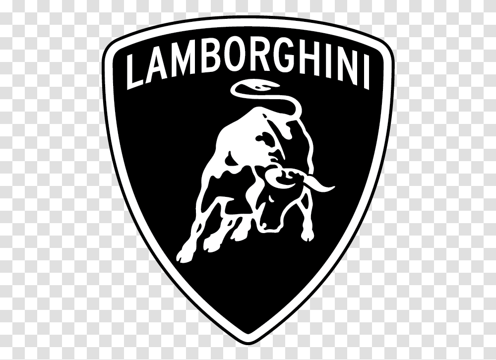 Robb Report Penthouse Black And White Lamborghini Symbol, Logo, Trademark, Armor, Emblem Transparent Png