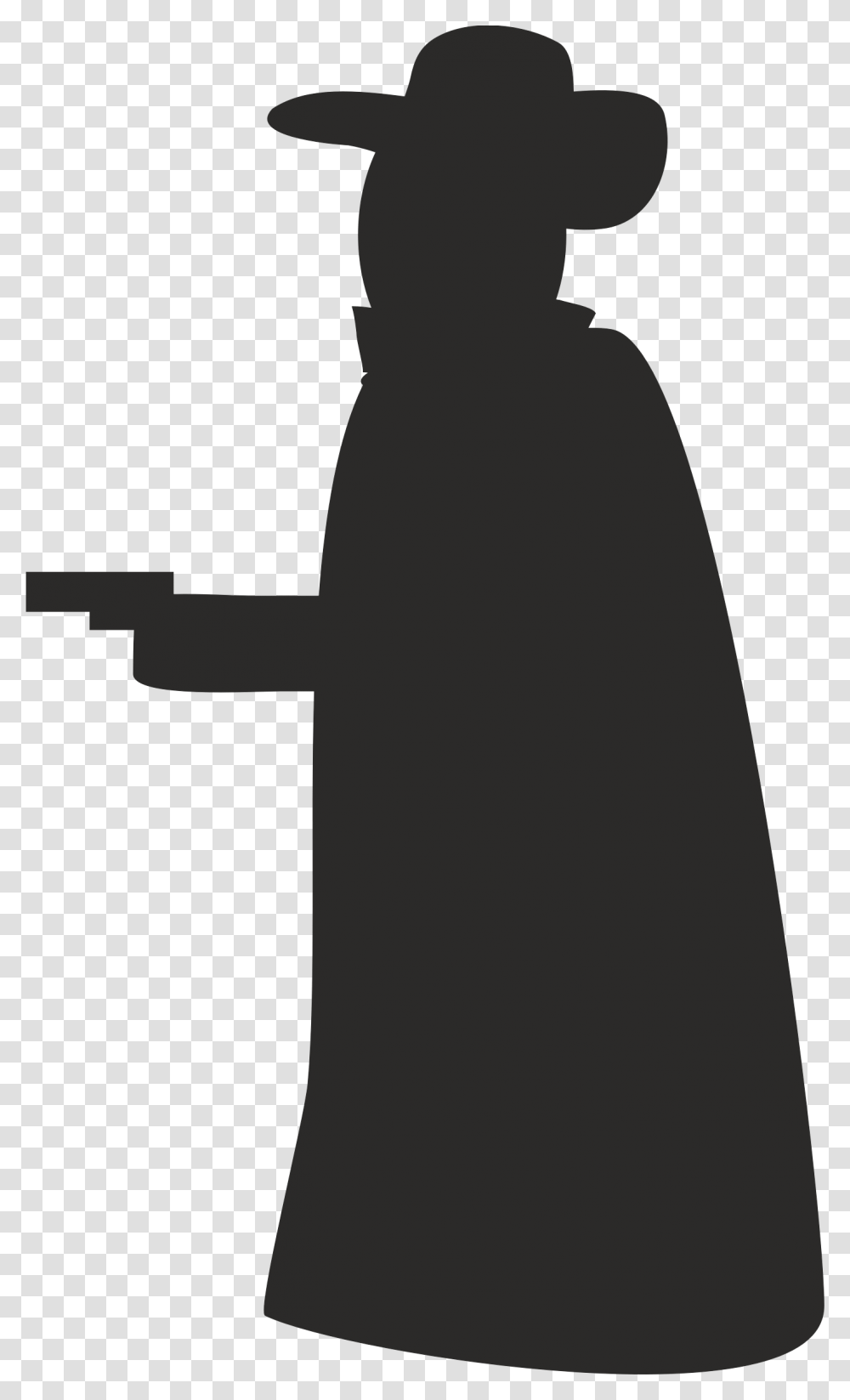 Robber With Gun Silhouette Icons, Cross, Overcoat, Photography Transparent Png