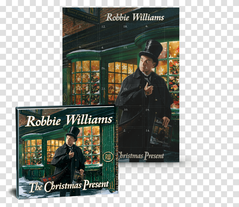 Robbie Williams Christmas T Shirt, Person, Advertisement, Poster Transparent Png