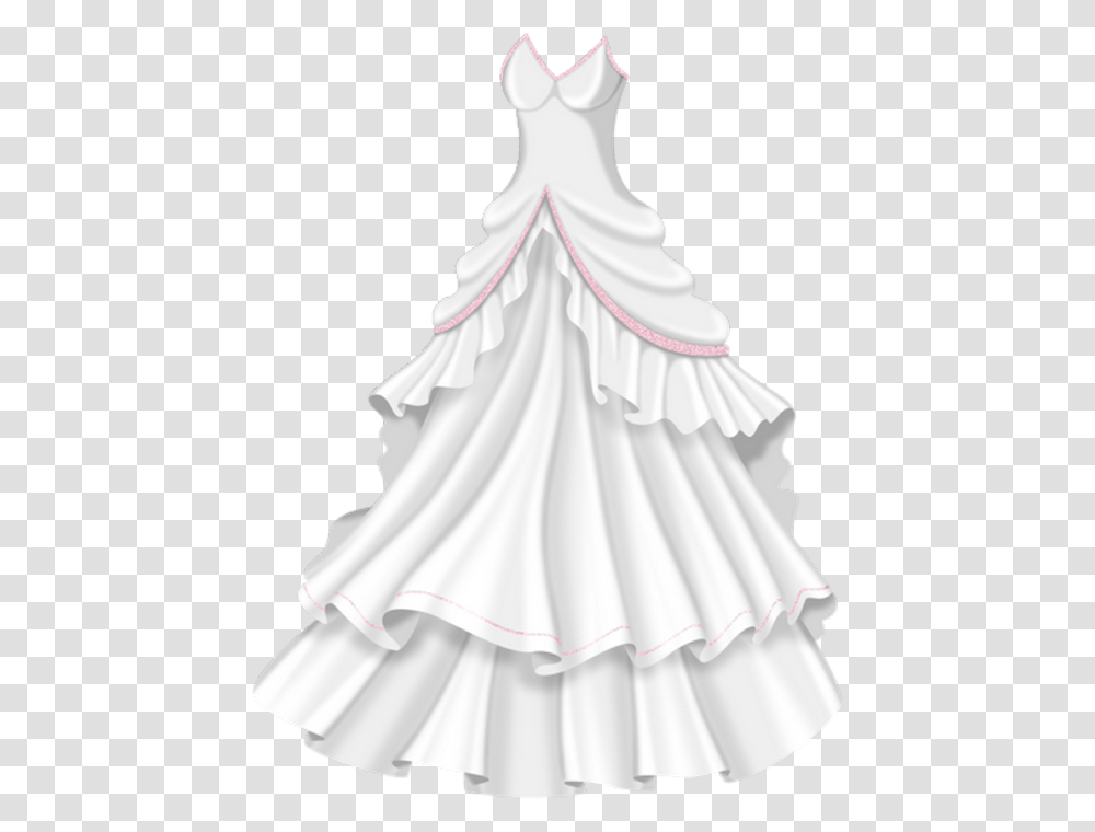 Robe Blanche Tube Mariage Gown, Wedding Gown, Fashion Transparent Png