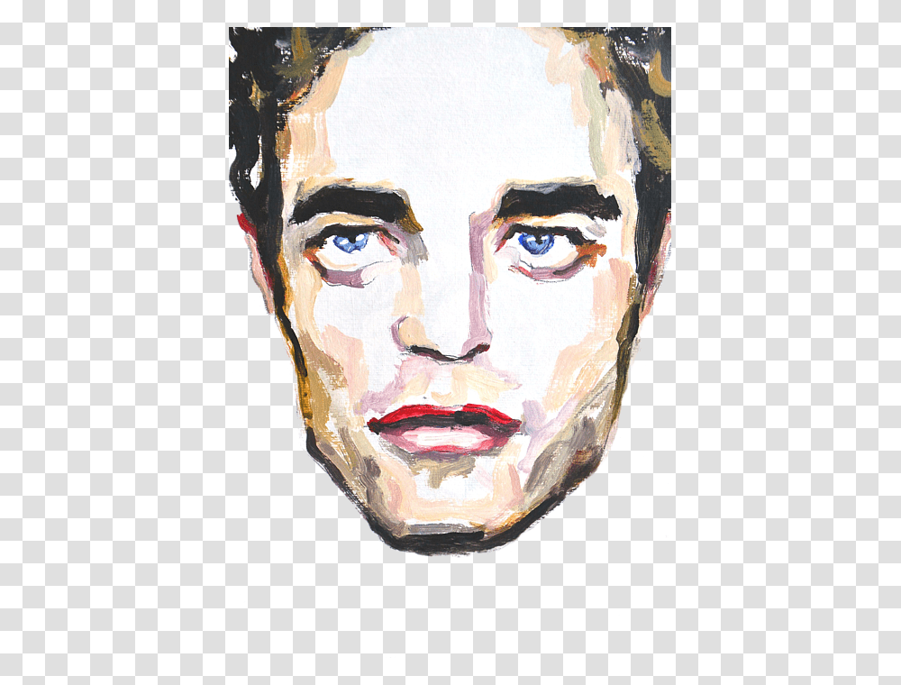 Robert Pattinson Painting, Modern Art, Head, Poster, Advertisement Transparent Png