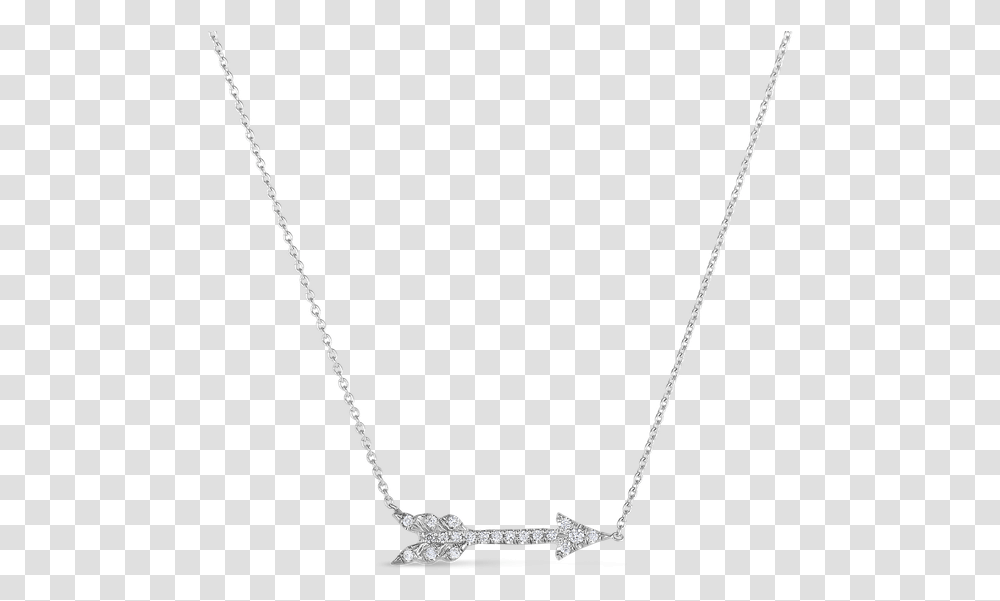 Roberto Coin 18kt Arrow Necklace With Diamonds Necklace, Jewelry, Accessories, Accessory, Gemstone Transparent Png