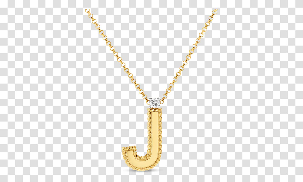 Roberto Coin Block Letter Pendant J Locket, Necklace, Jewelry, Accessories, Accessory Transparent Png