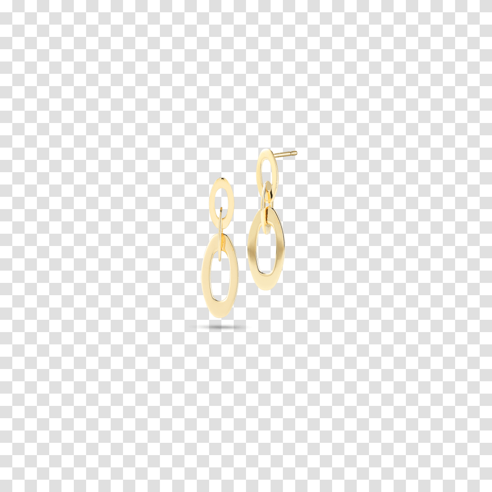 Roberto Coin Designer Gold Yellow Gold Chic And Shine Petite, Earring, Alphabet, Face Transparent Png