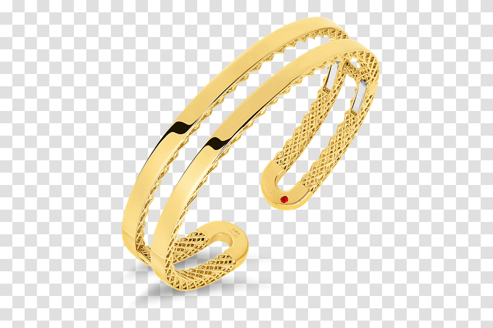 Roberto Coin Double Symphony Golden Gate Bangle Body Jewelry, Accessories, Accessory, Ring, Cuff Transparent Png