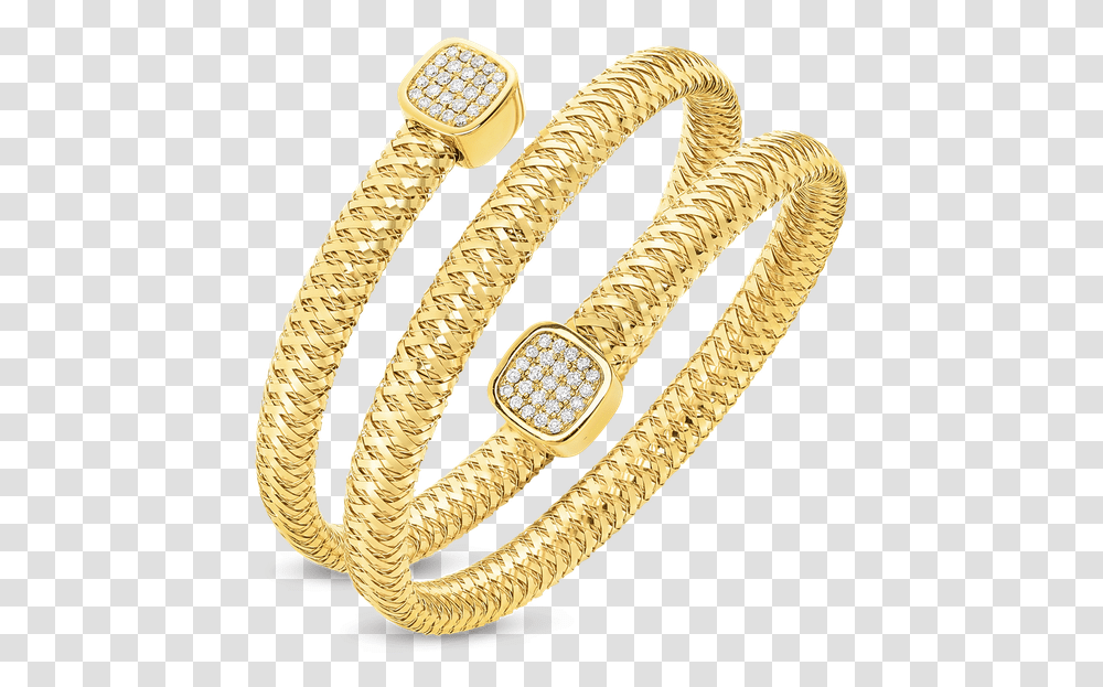 Roberto Coin Flexible Triple Wrap Bangle With Diamonds Body Jewelry, Accessories, Accessory, Bangles, Ring Transparent Png