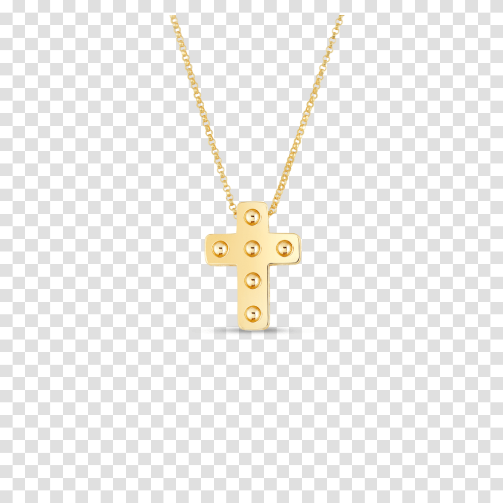 Roberto Coin Pois Moi Mini Cross Necklace Providence Diamond, Pendant, Jewelry, Accessories, Accessory Transparent Png