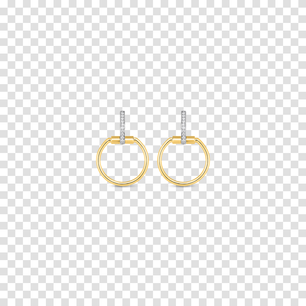Roberto Coin Round Medium Diamond Earrings, Knot, Accessories, Accessory, Lock Transparent Png