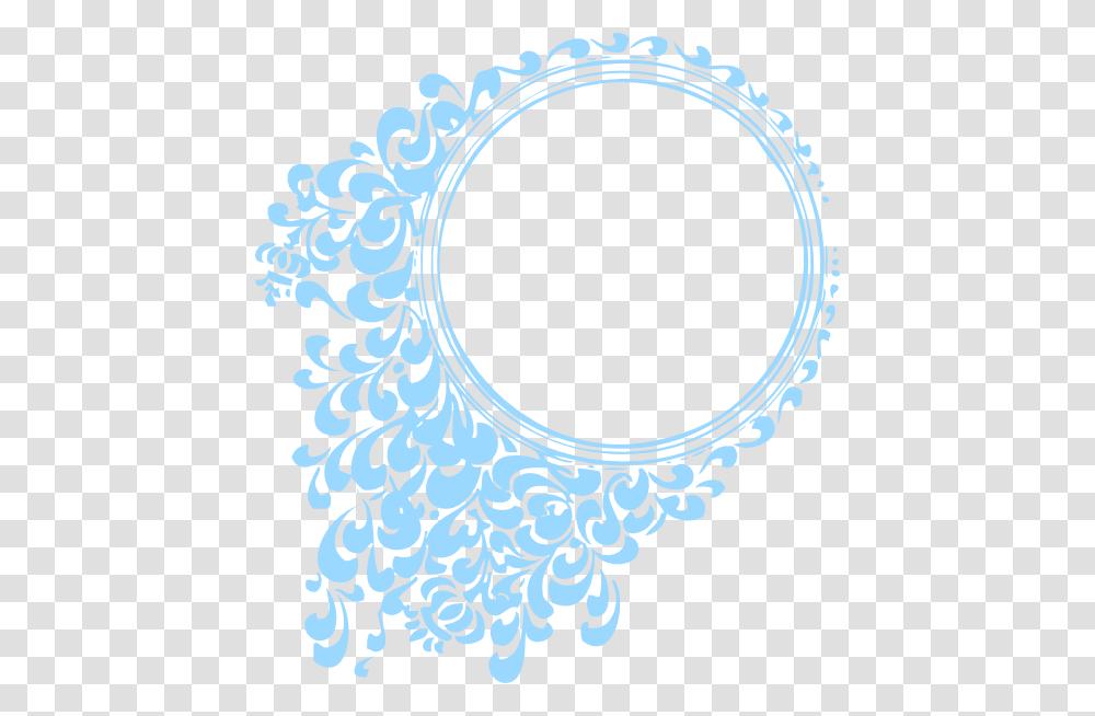 Robin Blue Circle Frame Clip Art, Oval, Rug Transparent Png
