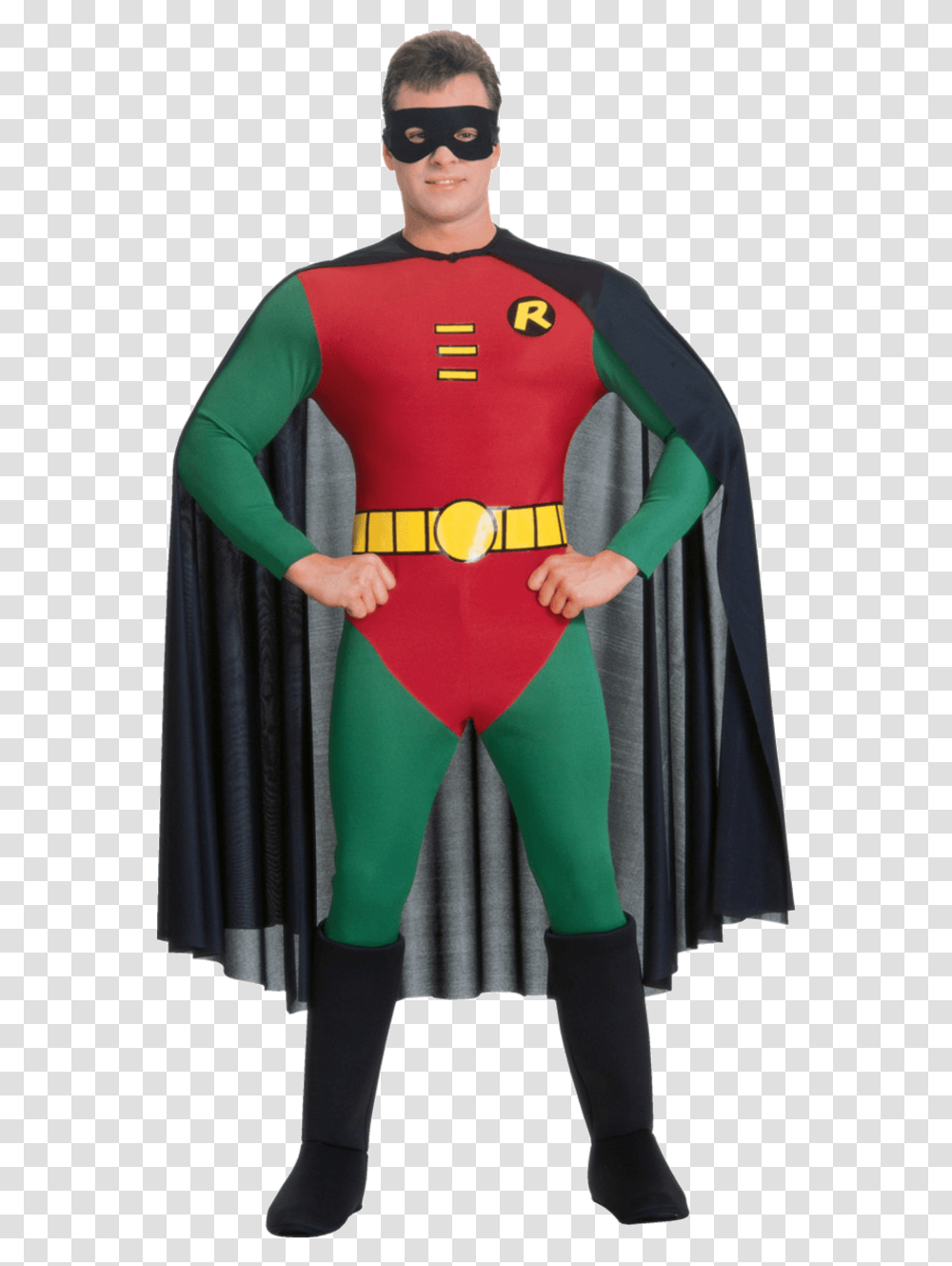 Robin Costume Adult, Apparel, Cape, Person Transparent Png