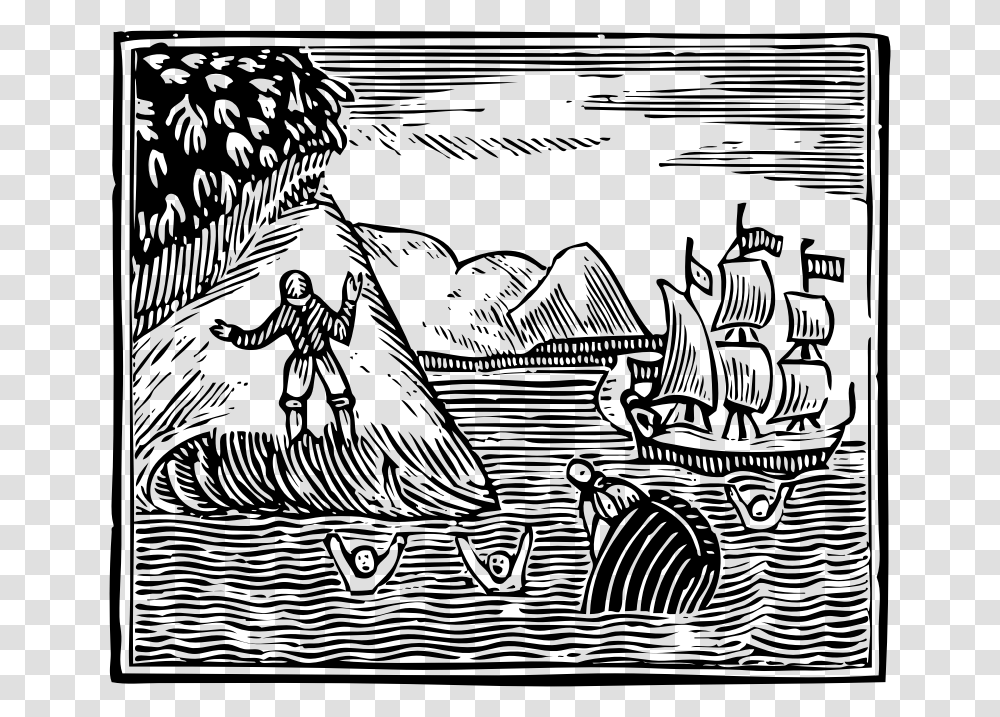 Robinson Crusoe The Wreck Robinson Crusoe Coloring Pages, Gray, World Of Warcraft Transparent Png