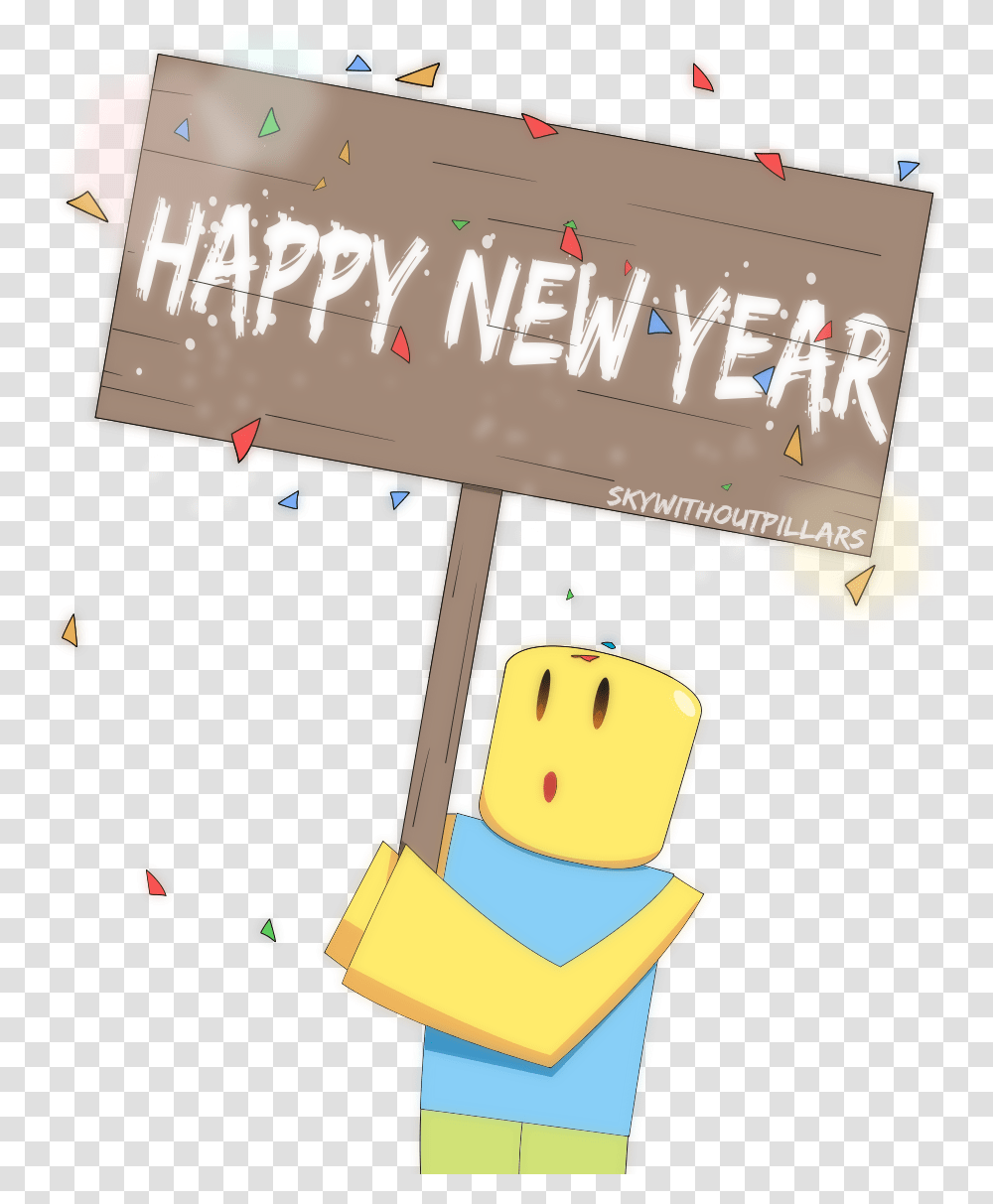 Roblox Avatar 2016 Jerusalem House Happy New Year Roblox, Sign, Advertisement Transparent Png