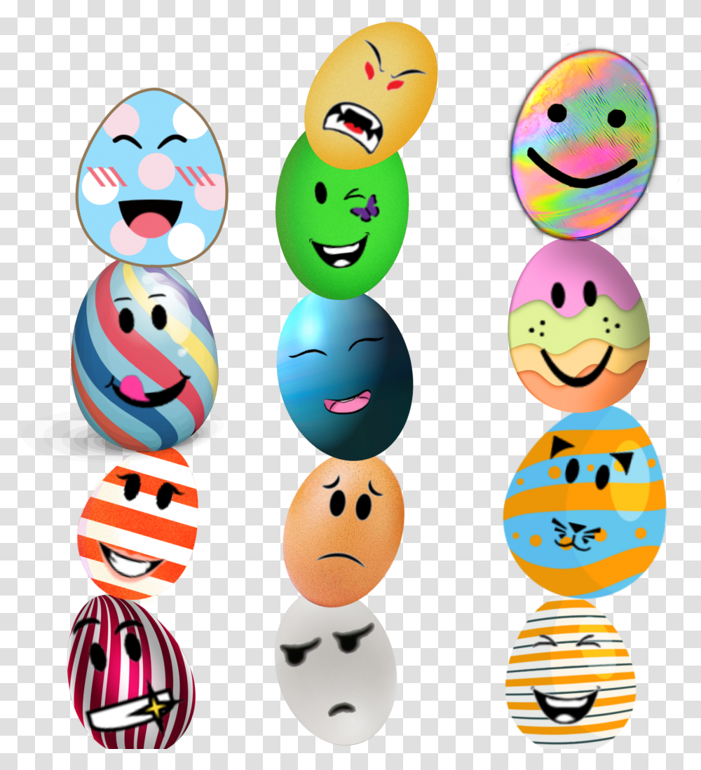 Roblox Face Eggs Collors Picsart Smiley, Food, Graphics, Easter Egg Transparent Png