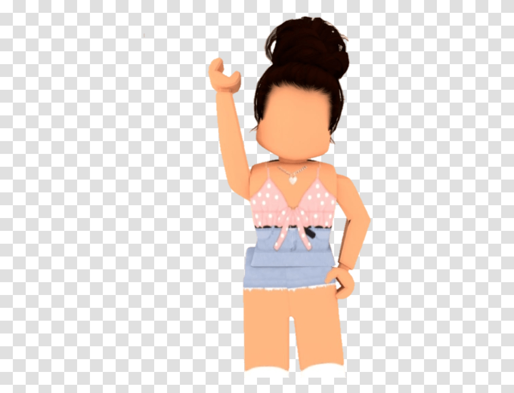 Roblox Gfx Girl Cute Bloxburg Girl Cute Roblox Characters, Doll, Toy, Person, Human Transparent Png
