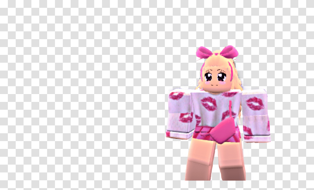 Roblox Girl Pink Cute Anime Kawaii Eek 50 Remixes, Doll, Toy, Sweets Transparent Png