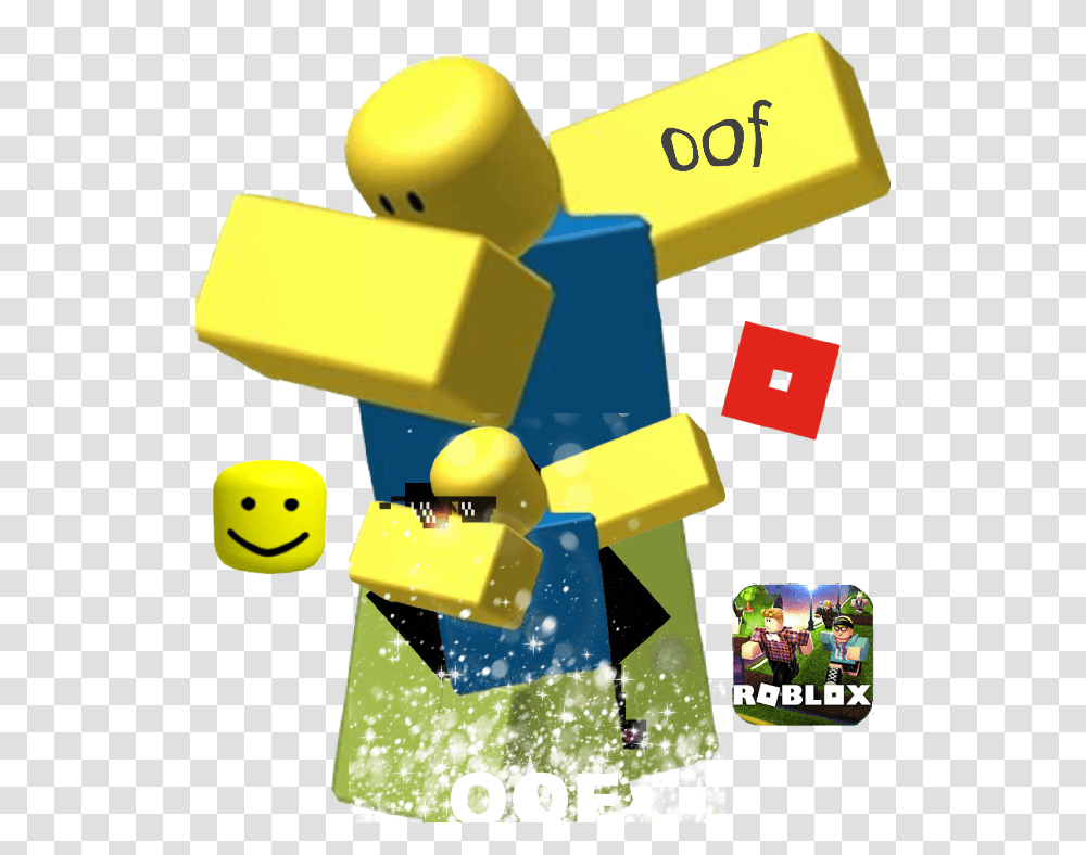 Roblox Noob Oof Robloxian Dabbing, Toy, Person, Human Transparent Png
